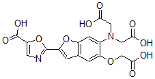 CAS 登录号:120551-15-7, 2-(2-(5-羧基)恶唑)-5-羟基-6-氨基苯并呋喃-N,N,O-三乙酸