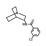 CAS 登录号：120570-07-2， N-(1-氮杂双环[2.2.2]辛-3-基)-3-氯苯甲酰胺