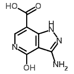 CAS#: 120581-76-2, 3-Amino-4-Hydroxy-1H-Pyrazolo[4,3-c]Pyridine-7-Carboxylic Acid