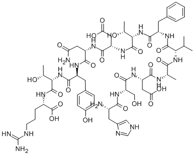 CAS#: 120928-03-2, L-Histidyl-L-Seryl-L-alpha-Aspartyl-L-Alanyl-L-Valyl-L-Phenylalanyl-L-Threonyl-L-alpha-Aspartyl-L-Asparaginyl-L-Tyrosyl-L-Threonyl-L-Arginine