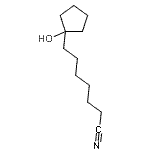 CAS#: 121108-83-6, 7-(1-Hydroxycyclopentyl)Heptanenitrile