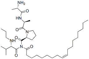 CAS 登录号：121258-39-7， 油酰基丙氨酰-丙氨酰-脯氨酰-N-丙基缬氨酰胺