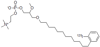 CAS 登录号:121269-43-0, 1-O-(12-(2-碘苯基)十二烷基)-2-O-甲基甘油-3-磷酰胆碱