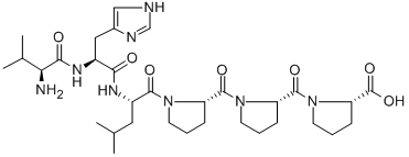 CAS#: 121322-14-3, 1-(1-(1-(N-(N-L-Valyl-L-Histidyl)-L-Leucyl)-L-Prolyl)-L-Prolyl)-L-Proline