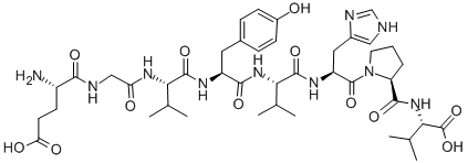 CAS#: 121379-63-3, L-alpha-Glutamylglycyl-L-Valyl-L-Tyrosyl-L-Valyl-L-Histidyl-L-Prolyl-L-Valine
