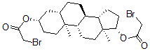 CAS#: 121520-97-6, [(3S,5S,8R,9S,10S,13S,14S,17S)-3-(2-Bromoacetyl)Oxy-10,13-Dimethyl-2,3,4,5,6,7,8,9,11,12,14,15,16,17-Tetradecahydro-1H-Cyclopenta[a]Phenanthren-17-Yl] 2-Bromoacetate