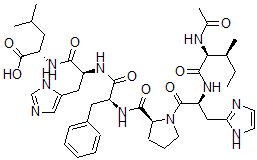 CAS#: 121521-00-4, 1-de-L-aspartic acid-2-de-L-arginine-3-de-L-valine-4-de-L-tyrosine-5-(N-acetyl-L-isoleucine)-Angiotensin I