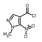 CAS#: 121568-18-1, 1-Methyl-5-Nitro-1H-Pyrazole-4-Carbonyl Chloride