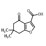CAS#: 121625-78-3, 6,6-Dimethyl-4-Oxo-4,5,6,7-Tetrahydro-1-Benzofuran-3-Carboxylic Acid