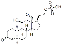 CAS#: 121699-10-3, 2-[(8S,9S,10S,11S,13S,14S,17R)-13-Formyl-11-Hydroxy-10-Methyl-3-Oxo-1,2,4,5,6,7,8,9,11,12,14,15,16,17-Tetradecahydrocyclopenta[a]Phenanthren-17-Yl]Ethyl Hydrogen Sulfate