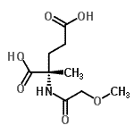 CAS 登录号：121704-31-2， N-(甲氧基乙酰基)-2-甲基-L-谷氨酸