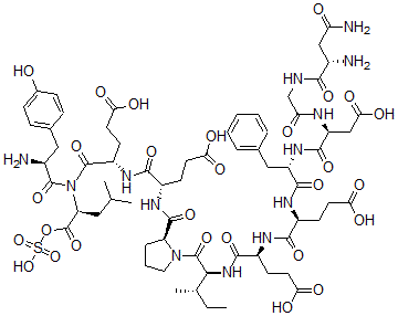 CAS 登录号：121822-23-9， 63-O-磺基-酪氨酰-水蛭素(53-64)