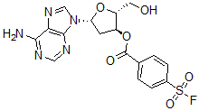 CAS 登录号:121878-15-7, 2',5'-二脱氧-3'-(4-氟磺酰基苯甲酰基)腺苷