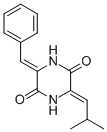 CAS 登录号:1222-90-8, (3Z,6Z)-3-(2-甲基丙亚基)-6-(苯基亚甲基)哌嗪-2,5-二酮