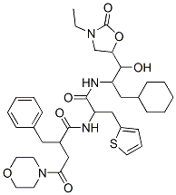 CAS 登录号：122225-00-7， N-(2-((1-(环己基甲基)-2-(3-乙基-2-氧代-5-恶唑烷基)-2-羟基乙基)氨基)-2-氧代-1-(2-噻吩基甲基)乙基)-gamma-氧代-alpha-(苯基甲基)-4-吗啉丁酰胺