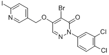 CAS#: 122322-26-3, 4-Bromo-2-(3,4-Dichlorophenyl)-5-((6-Iodo-3-Pyridinyl)Methoxy)-3(2H)-Pyridazinone