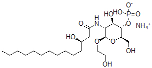 CAS#: 122351-28-4, 2-Hydroxyethyl-2-Deoxy-2-(3-Hydroxytetradecanamido)Glucopyranoside-4-Phosphate