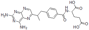 CAS#: 122594-35-8, (2S)-2-[[4-[2-(2,4-Diaminopteridin-6-Yl)Propyl]Benzoyl]Amino]Pentanedioic Acid