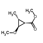 CAS 登录号：122872-23-5， 甲基(1S,2S,3R)-2-甲氧基-3-甲基环丙烷羧酸酯