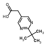CAS#: 122936-54-3, [2-(2-Methyl-2-Propanyl)-5-Pyrimidinyl]Acetic Acid
