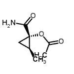 CAS 登录号：123032-99-5， (1S,2S)-1-氨基甲酰-2-甲基环丙基乙酸酯