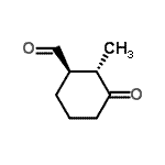 CAS 登录号：123101-01-9， (1R,2S)-2-甲基-3-氧代环己烷甲醛
