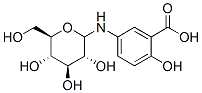 CAS 登录号：123135-21-7， 2-羟基-5-[[(2R,3R,4S,5S,6R)-3,4,5-三羟基-6-(羟基甲基)四氢吡喃-2-基]氨基]苯甲酸