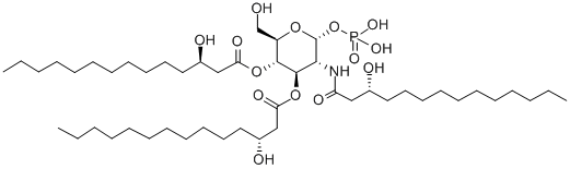 CAS#: 123136-61-8, [(2R,3S,4R,5R,6R)-2-(Hydroxymethyl)-5-[[(3R)-3-Hydroxytetradecanoyl]Amino]-4-[(3R)-3-Hydroxytetradecanoyl]Oxy-6-Phosphonooxyoxan-3-Yl] (3R)-3-Hydroxytetradecanoate