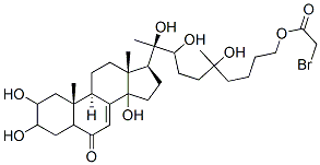 CAS#: 123171-56-2, [(9R)-5,8,9-Trihydroxy-5-Methyl-9-[(9R,10R,13R,17S)-2,3,14-Trihydroxy-10,13-Dimethyl-6-Oxo-2,3,4,5,9,11,12,15,16,17-Decahydro-1H-Cyclopenta[a]Phenanthren-17-Yl]Decyl] 2-Bromoacetate