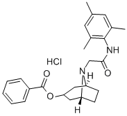 CAS#: 123202-97-1, [8-[2-Oxo-2-[(2,4,6-Trimethylphenyl)Amino]Ethyl]-8-Azabicyclo[3.2.1]Octan-3-Yl] Benzoate Hydrochloride