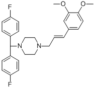 CAS#: 123205-52-7, 1-[Bis(4-Fluorophenyl)Methyl]-4-[(E)-3-(3,4-Dimethoxyphenyl)Prop-2-Enyl]Piperazine