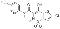 CAS 登录号：123252-96-0， (3E)-6-氯-3-[羟基-[(5-羟基吡啶-2-基)氨基]亚甲基]-2-甲基-1,1-二氧代噻吩并[2,3-e]噻嗪-4-酮