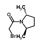 CAS#: 123265-83-8, 2-Bromo-1-[(2R,5R)-2,5-Dimethyl-1-Pyrrolidinyl]Ethanone
