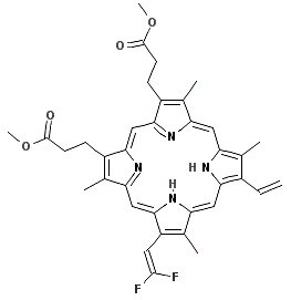 CAS#: 123279-54-9, 8(2),8(2)-Difluoroprotoporphyrin Dimethyl Ester