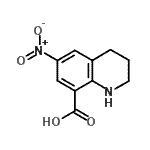 CAS#: 123296-82-2, 6-Nitro-1,2,3,4-Tetrahydro-8-Quinolinecarboxylic Acid