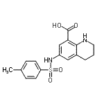 CAS#: 123296-94-6, 6-{[(4-Methylphenyl)Sulfonyl]Amino}-1,2,3,4-Tetrahydro-8-Quinolinecarboxylic Acid
