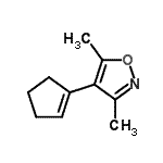 CAS#: 123371-93-7, 4-(1-Cyclopenten-1-Yl)-3,5-Dimethyl-1,2-Oxazole