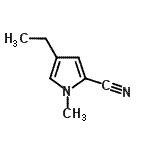 CAS#: 123476-65-3, 4-Ethyl-1-Methyl-1H-Pyrrole-2-Carbonitrile