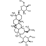 CAS#: 123617-34-5, (2aS,3S,5R,6aR,7aS,7bR,10S,13aR,13bR)-10-(beta-D-Glucopyranosyloxy)-3,7b,11,11,13b-pentamethyl-5-(2-methyl-1-propen-1-yl)icosahydronaphtho[2',1':4,5]indeno[7,1-bc]oxepin-3-yl beta-D-glucopyranoside