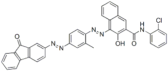 CAS#: 123677-05-4, N-(2-Chlorophenyl)-3-Hydroxy-4-[2-[2-Methyl-4-[2-(9-Oxo-9H-Fluoren-2-Yl)Diazenyl]Phenyl]Diazenyl]-2-Naphthalenecarboxamide