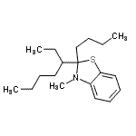 CAS#: 123768-36-5, 2-Butyl-2-(3-Heptanyl)-3-Methyl-2,3-Dihydro-1,3-Benzothiazole