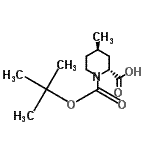 CAS#: 123811-83-6, (2R,4R)-4-Methyl-1-{[(2-Methyl-2-Propanyl)Oxy]Carbonyl}-2-Piperidinecarboxylic Acid