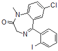 CAS 登录号：123847-23-4， 7-氯-5-(2-碘苯基)-1-甲基-3H-1,4-苯并二氮杂卓-2-酮