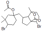 CAS#: 123967-75-9, (1S-(1alpha(1R*,4R*),3abeta,4beta,7beta,7aalpha))-1-((1-(acetyloxy)-4-bromo-3,3-dimethylcyclohexyl)methyl)-4-bromooctahydro-7-methyl-7,3a-(Epoxymethano)-3aH-inden-9-one