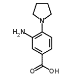 CAS#: 123986-58-3, 3-Amino-4-(1-Pyrrolidinyl)Benzoic Acid