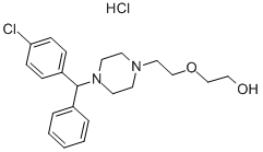 CAS#: 1244-76-4, 2-[2-[4-[(4-Chlorophenyl)Phenylmethyl]Piperazin-1-Yl]Ethoxy]Ethanol Hydrochloride