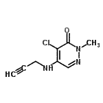 CAS 登录号：124414-87-5， 4-氯-2-甲基-5-(2-丙炔-1-基氨基)-3(2H)-哒嗪酮