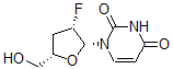 CAS 登录号：124424-25-5， 1-[(2R,3S,5S)-3-氟-5-(羟基甲基)四氢呋喃-2-基]嘧啶-2,4-二酮