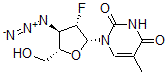 CAS#: 124424-26-6, 1-[(2R,3S,4R,5S)-4-Azido-3-Fluoro-5-(Hydroxymethyl)Oxolan-2-Yl]-5-Methylpyrimidine-2,4-Dione