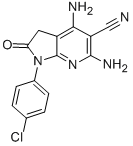 CAS#: 124476-84-2, 4,6-Diamino-1-(4-Chlorophenyl)-2-Oxo-3H-Pyrrolo[3,2-e]Pyridin-7-Ium-5-Carbonitrile